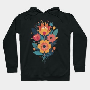 Frida's Garden Bloom: Inspired Floral Bouquet Hoodie